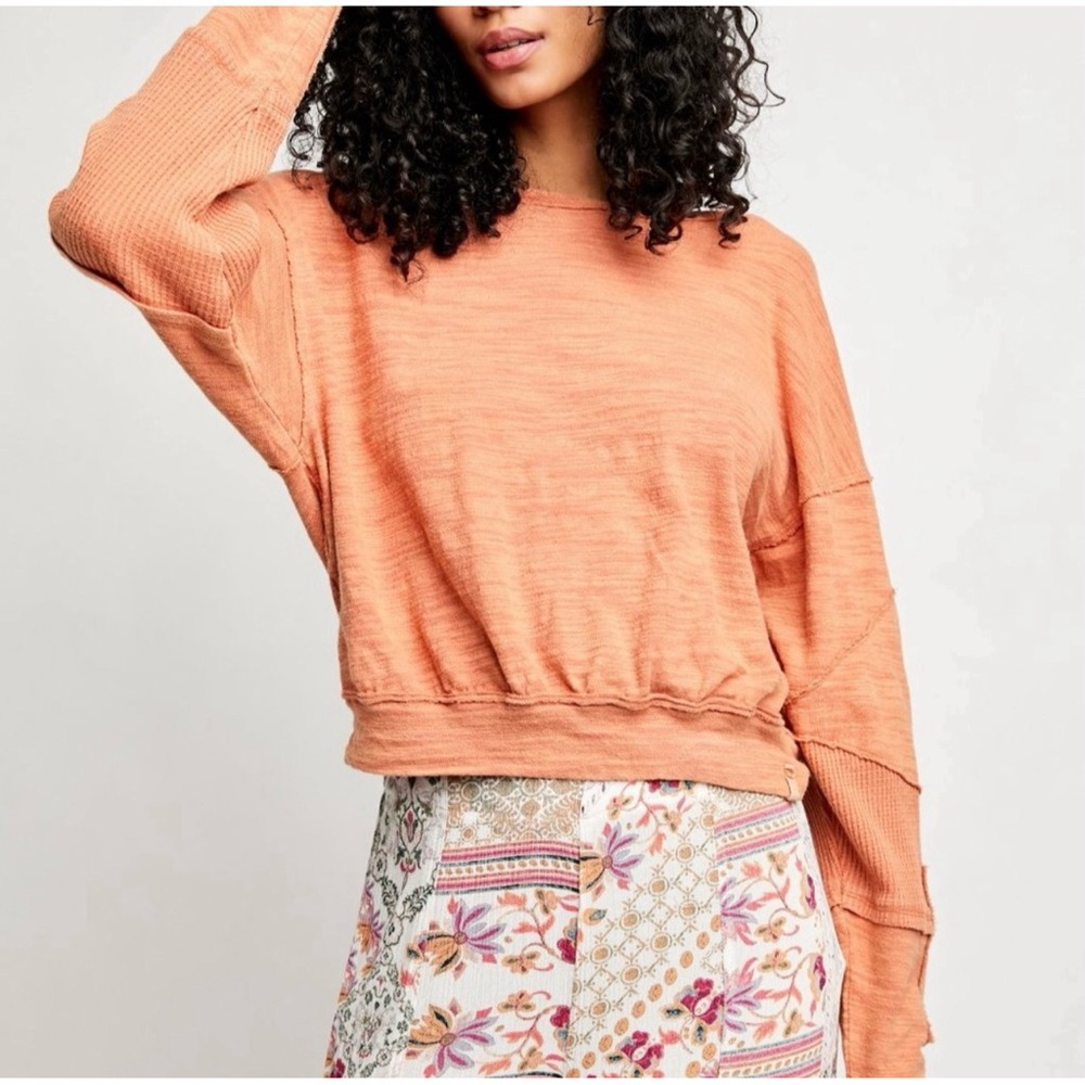 Free People 5 Star Tee / Sweet Cinnamon NWT SZ XL - Picture 2 of 14